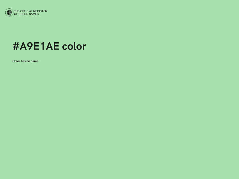 #A9E1AE color image