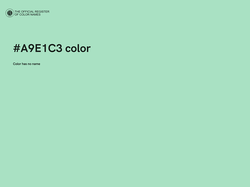 #A9E1C3 color image