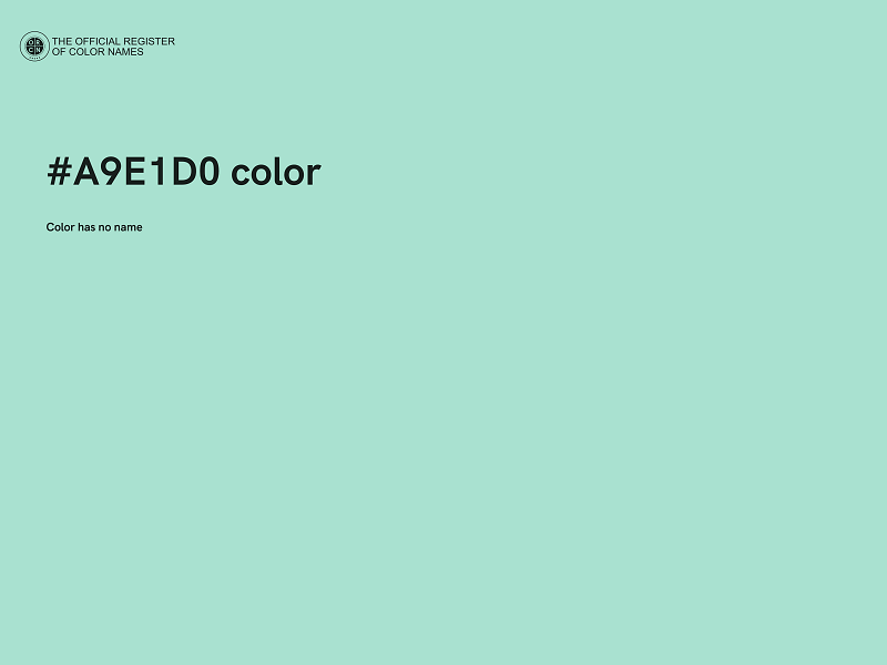 #A9E1D0 color image