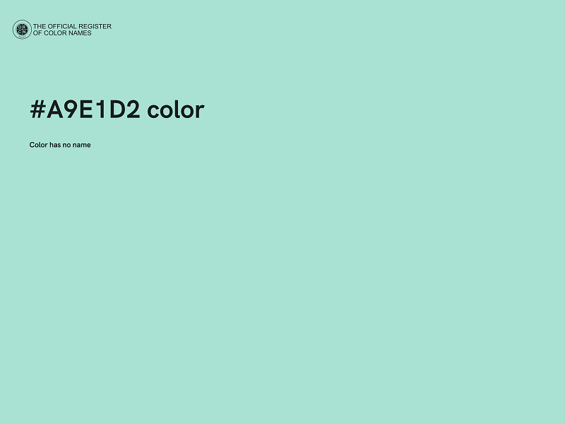 #A9E1D2 color image