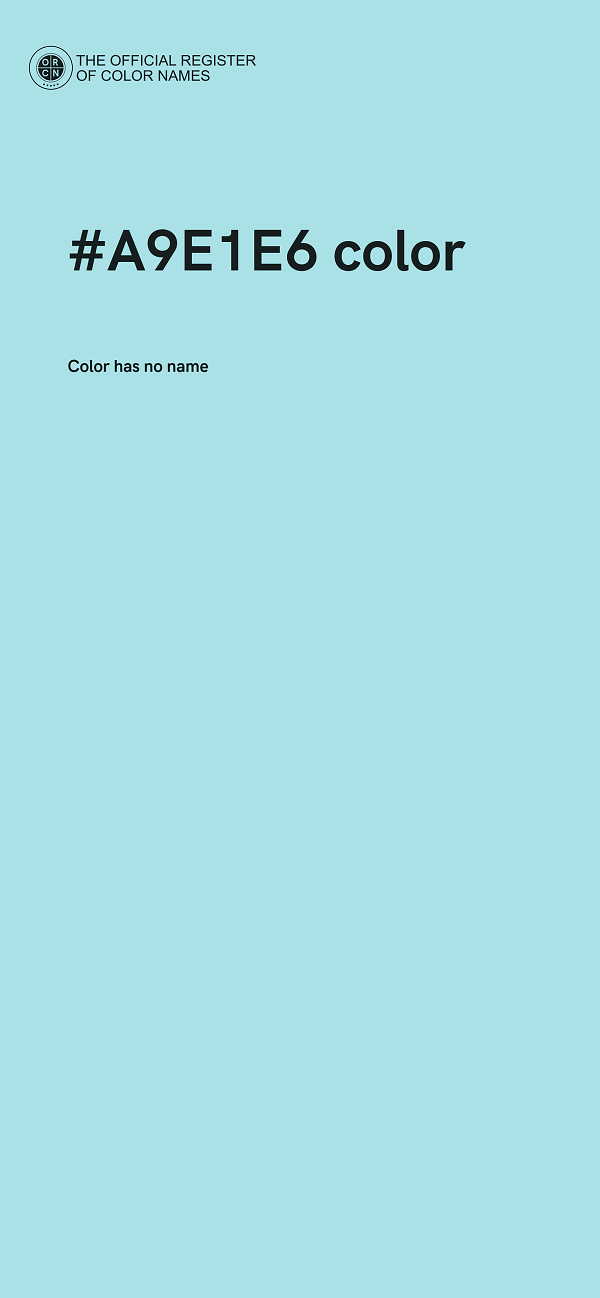 #A9E1E6 color image
