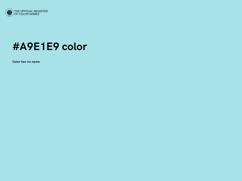 #A9E1E9 color image