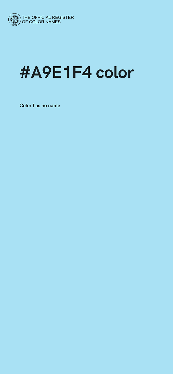 #A9E1F4 color image