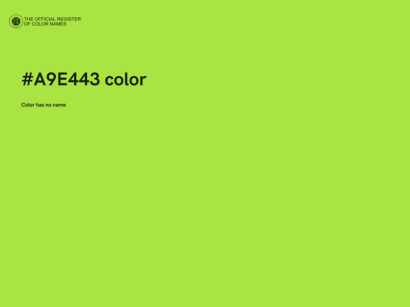 #A9E443 color image