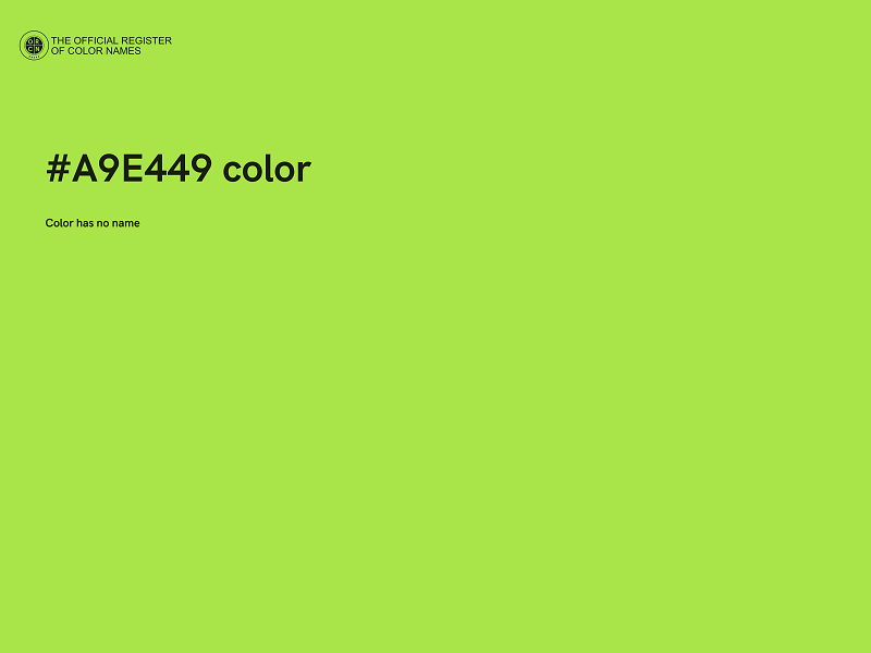 #A9E449 color image