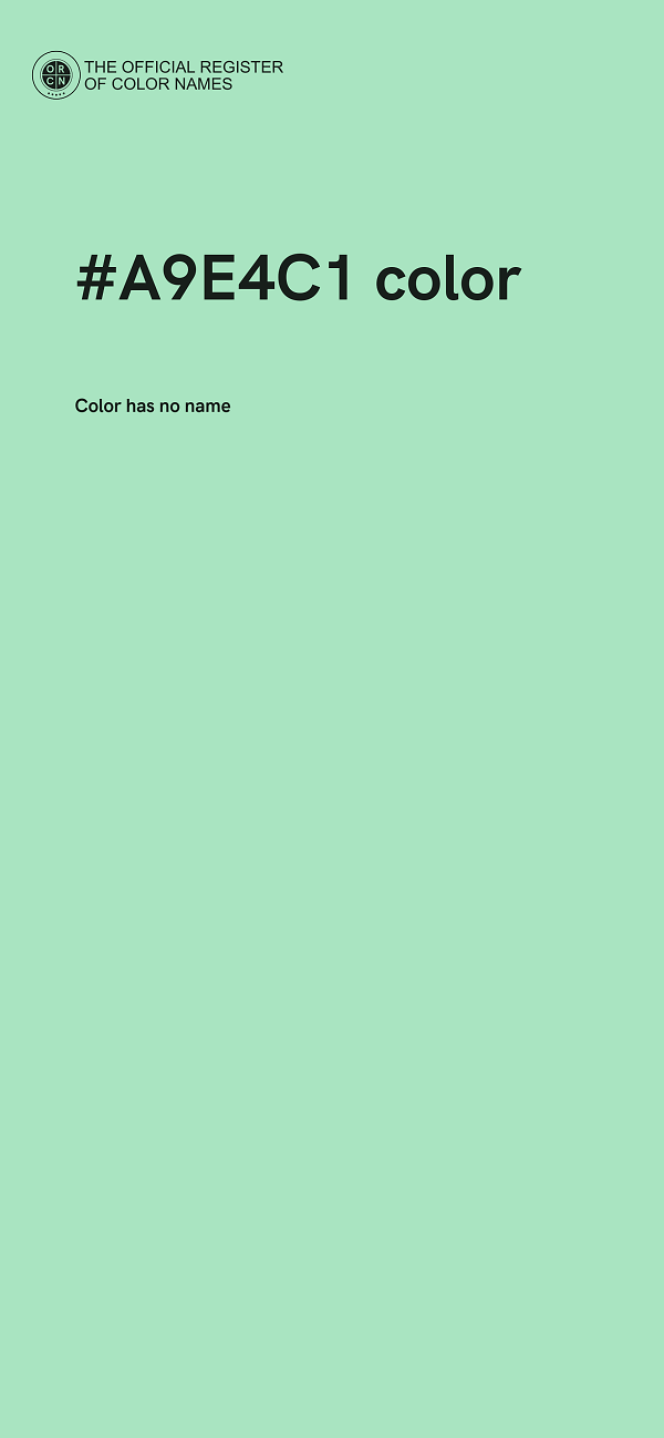 #A9E4C1 color image