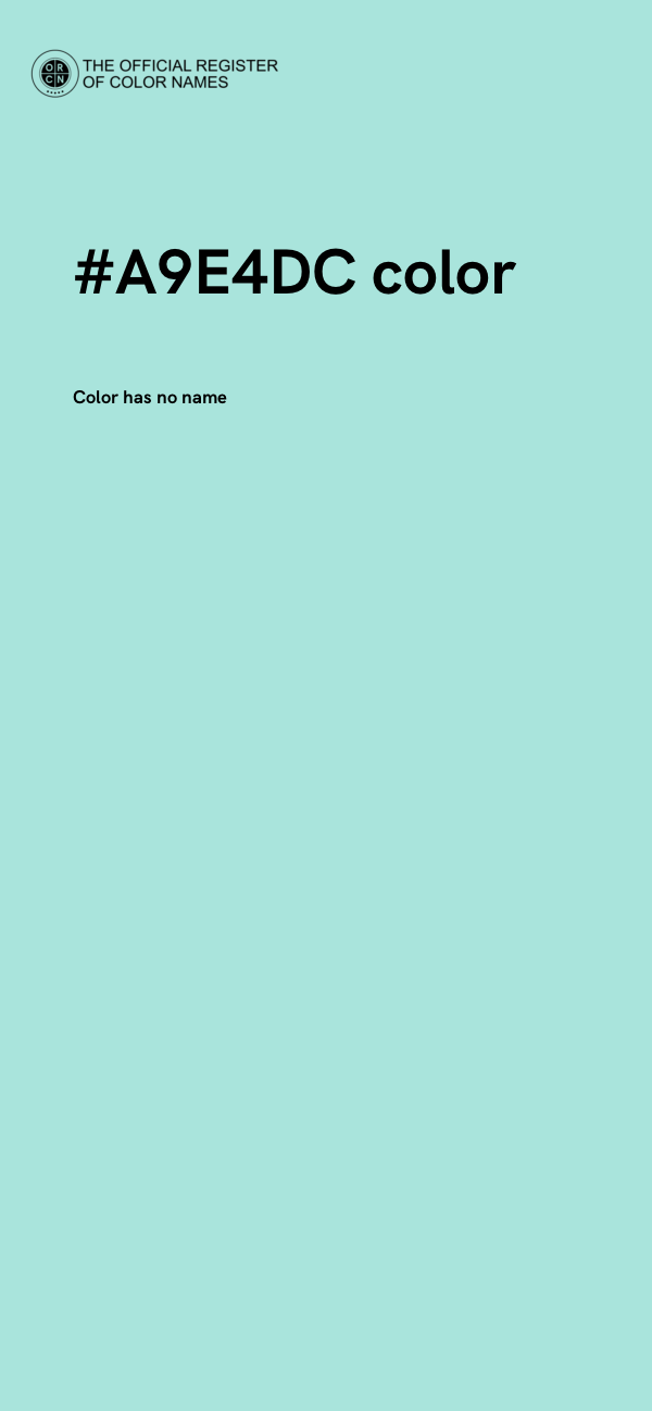 #A9E4DC color image