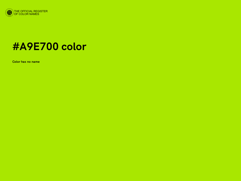 #A9E700 color image