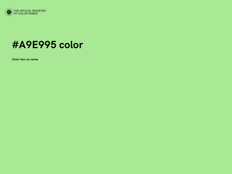 #A9E995 color image