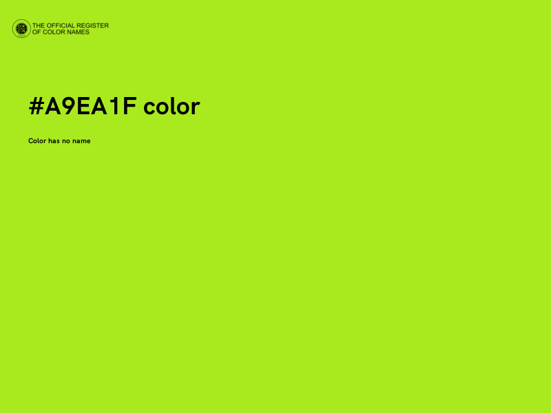 #A9EA1F color image