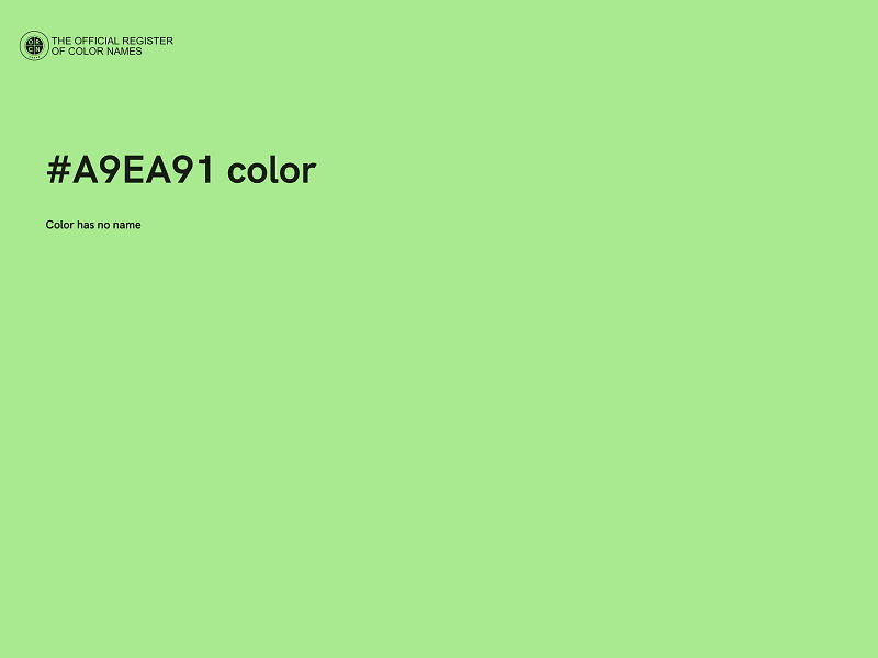 #A9EA91 color image