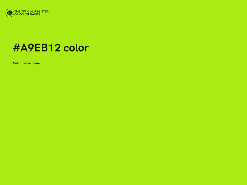 #A9EB12 color image