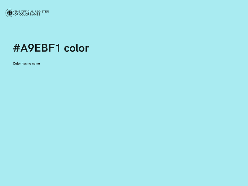 #A9EBF1 color image
