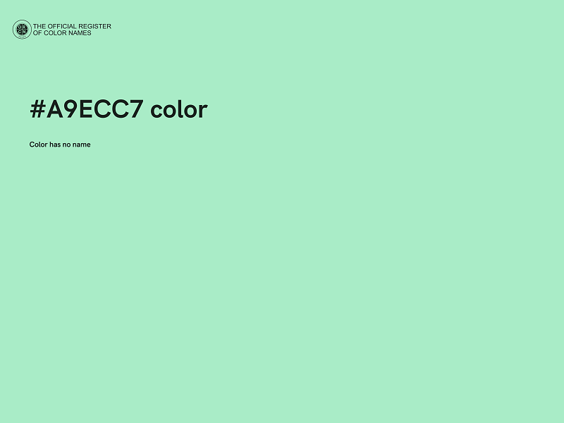 #A9ECC7 color image