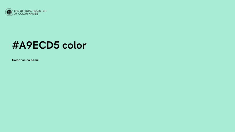 #A9ECD5 color image
