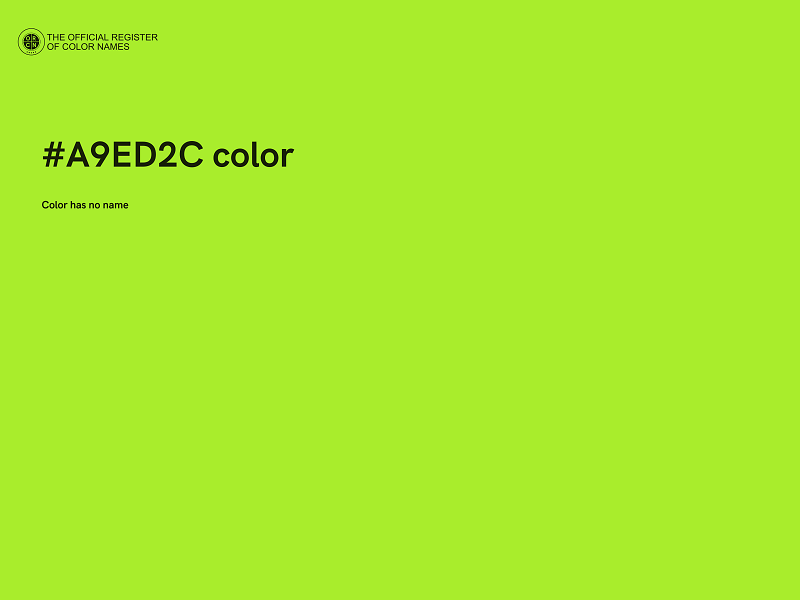 #A9ED2C color image