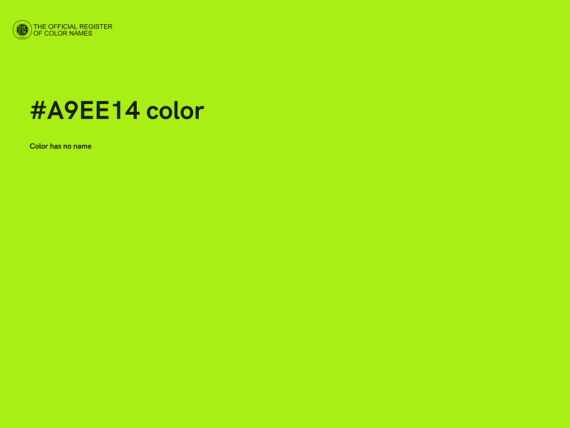 #A9EE14 color image