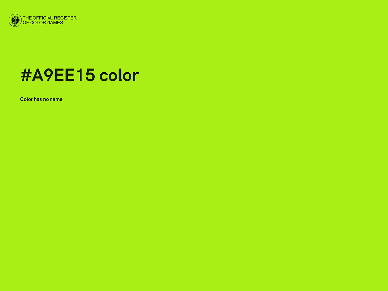 #A9EE15 color image