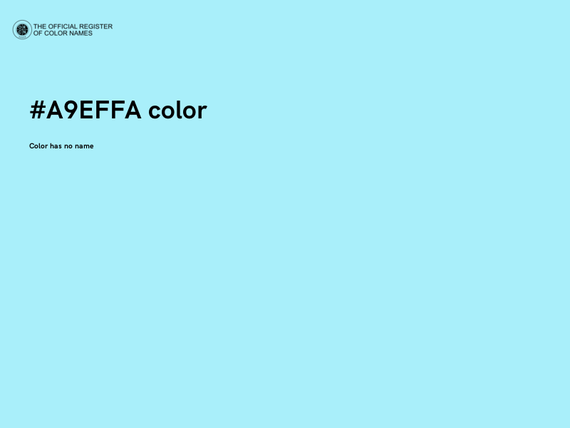 #A9EFFA color image