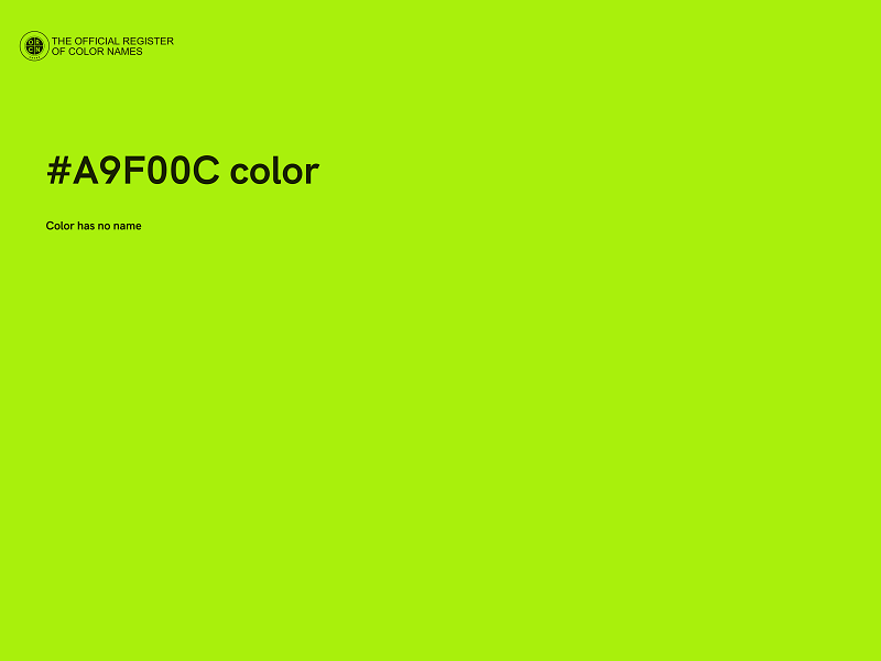 #A9F00C color image