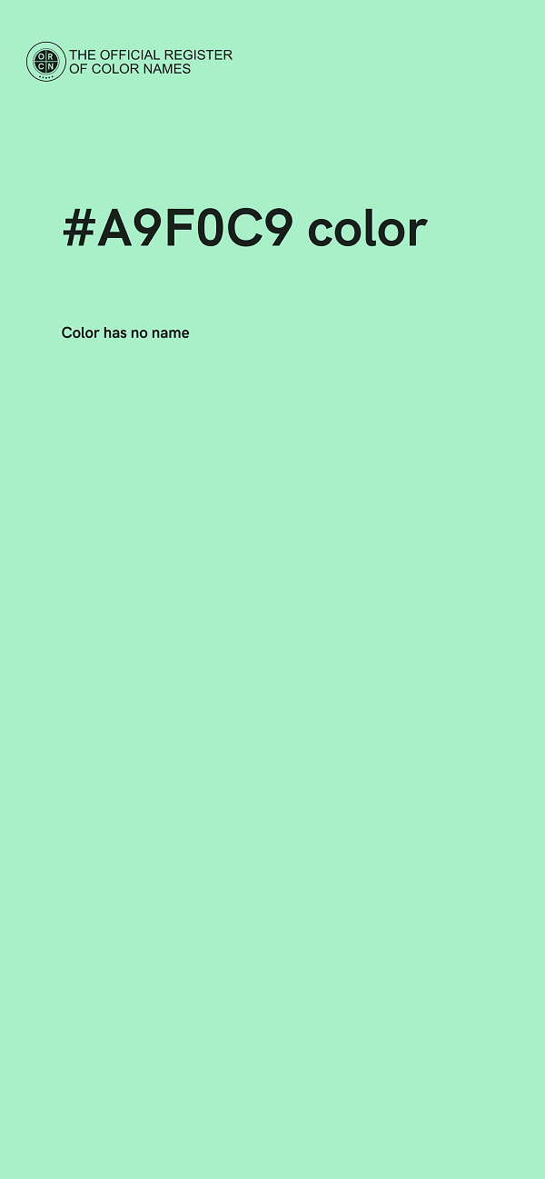 #A9F0C9 color image