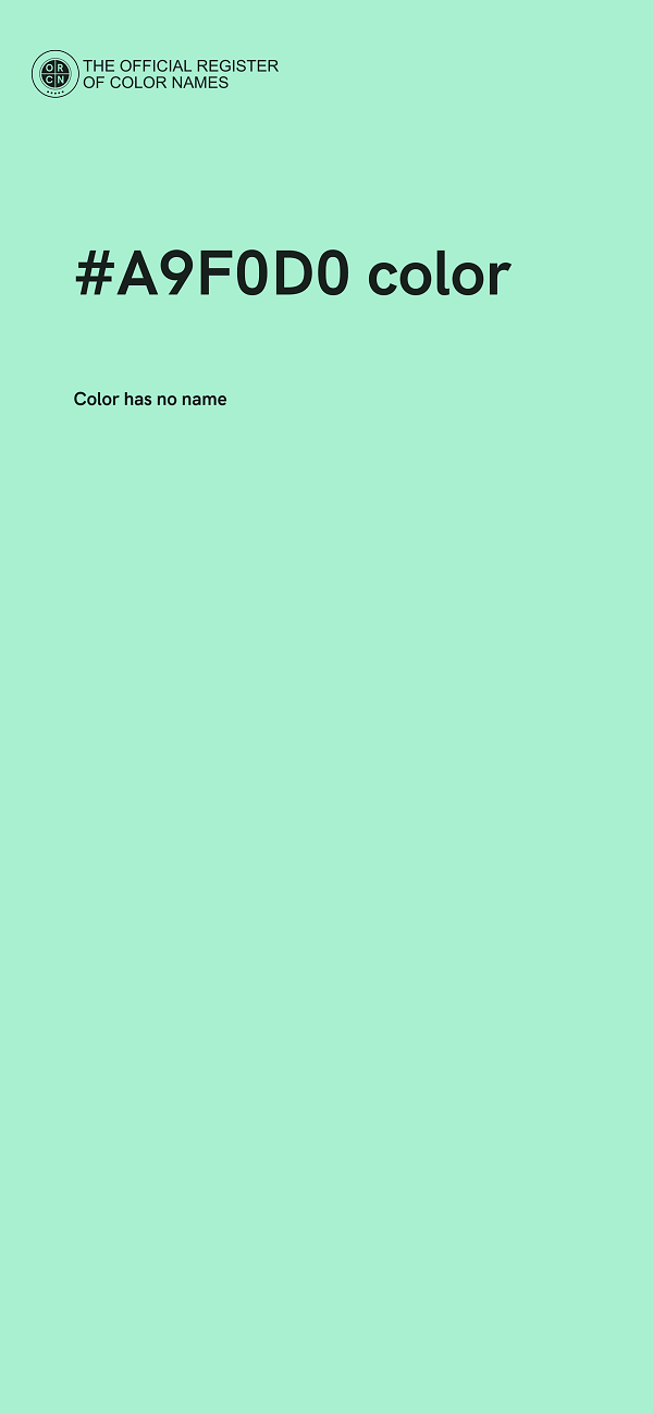 #A9F0D0 color image
