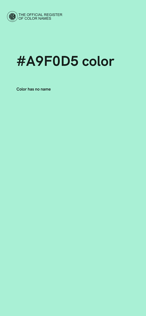 #A9F0D5 color image