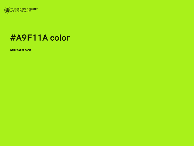 #A9F11A color image