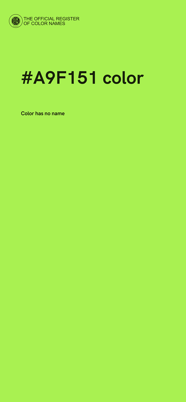 #A9F151 color image
