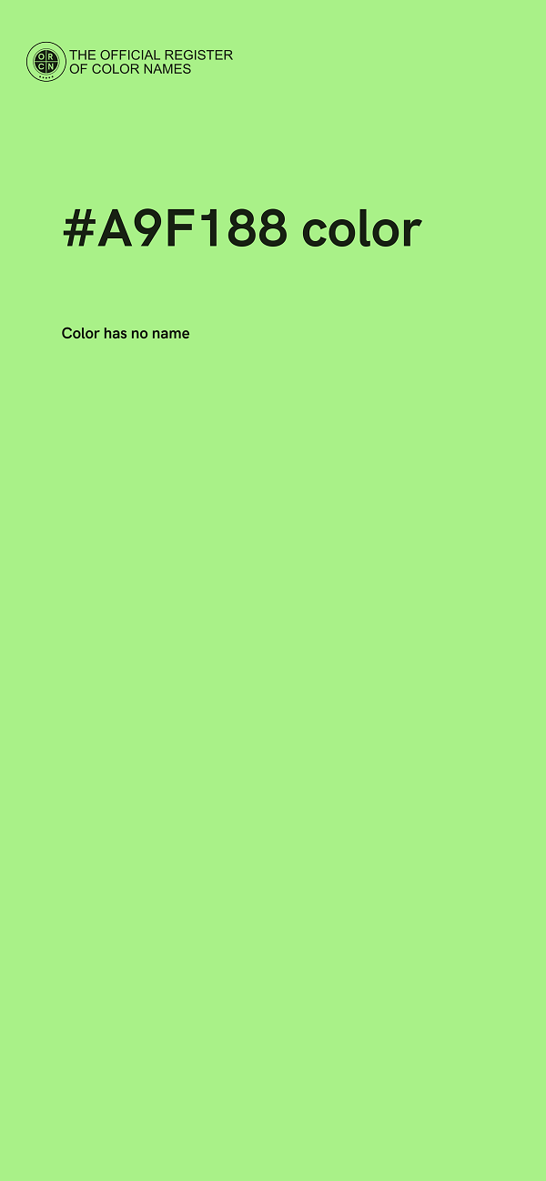 #A9F188 color image