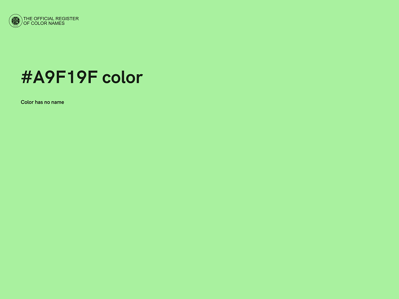 #A9F19F color image