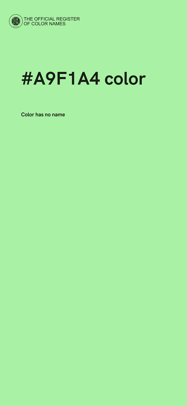 #A9F1A4 color image