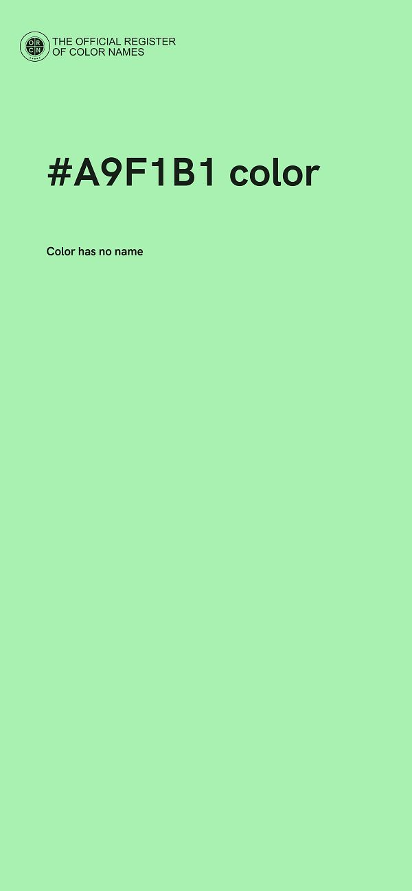 #A9F1B1 color image