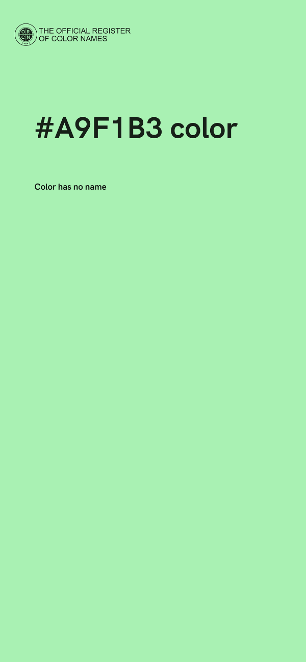 #A9F1B3 color image