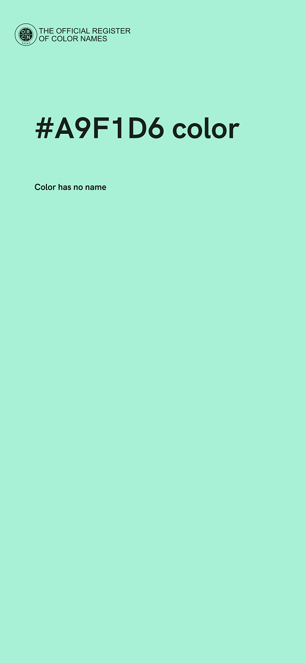 #A9F1D6 color image