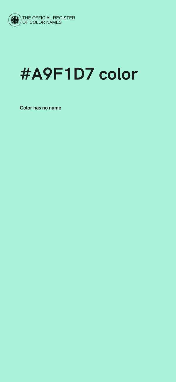 #A9F1D7 color image