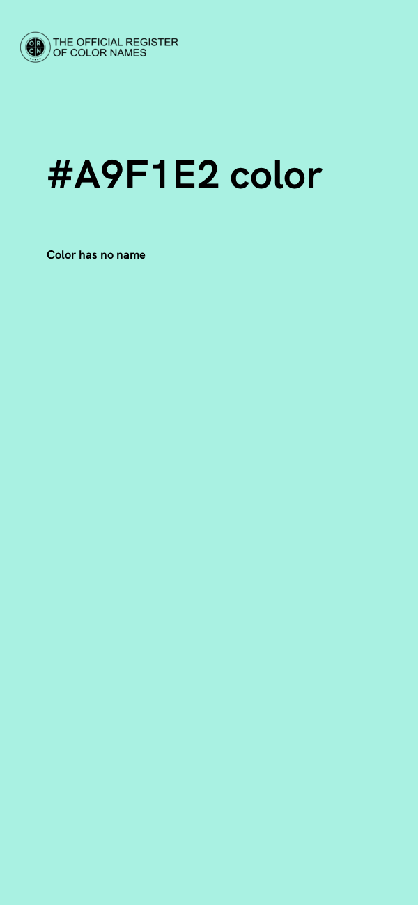 #A9F1E2 color image