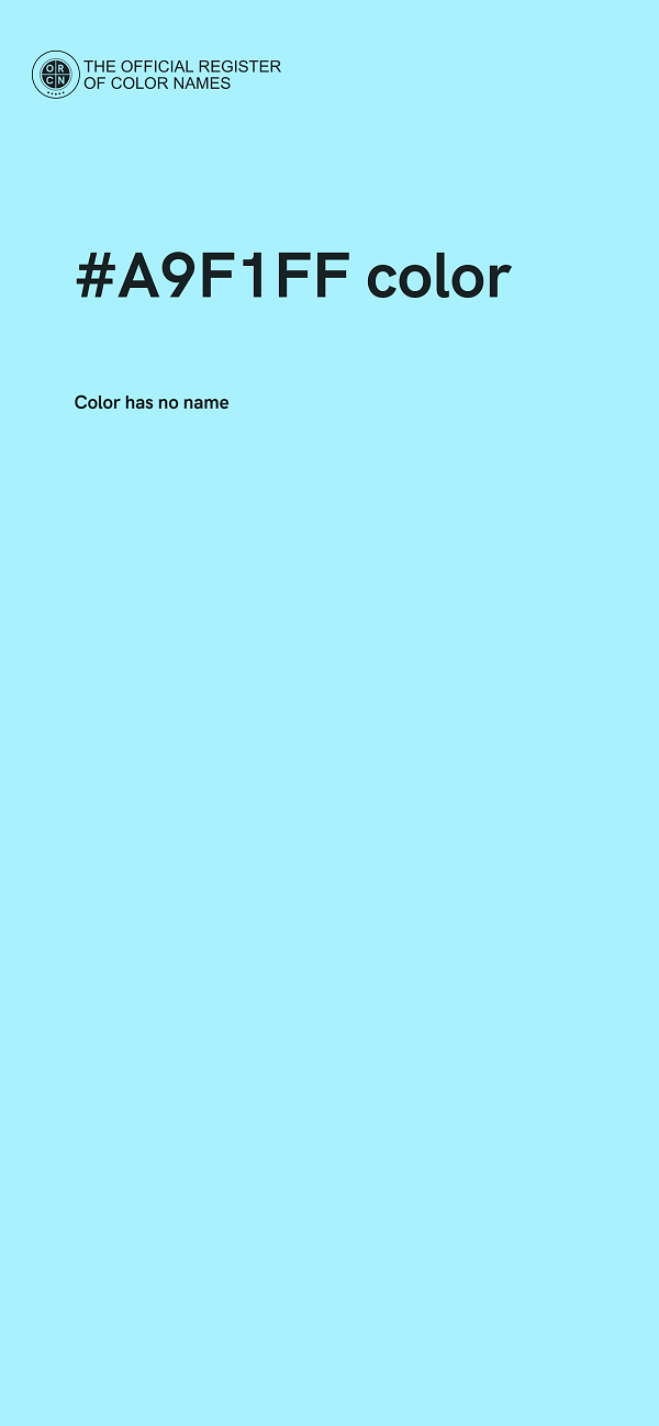 #A9F1FF color image