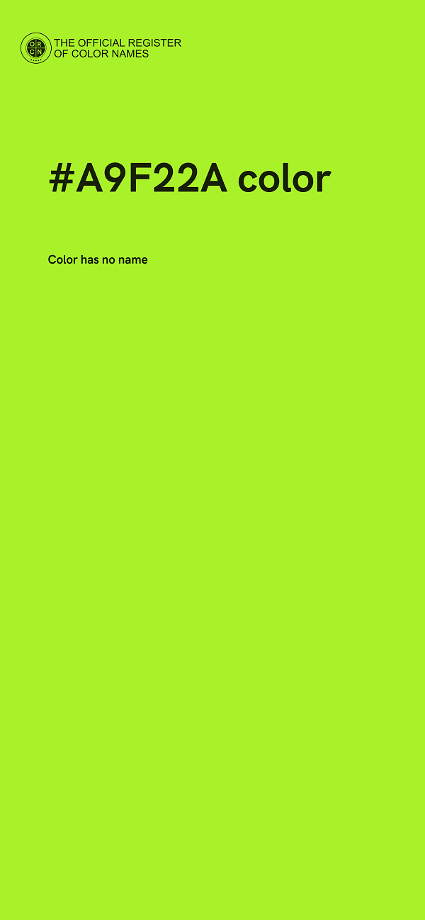 #A9F22A color image