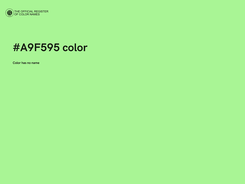 #A9F595 color image