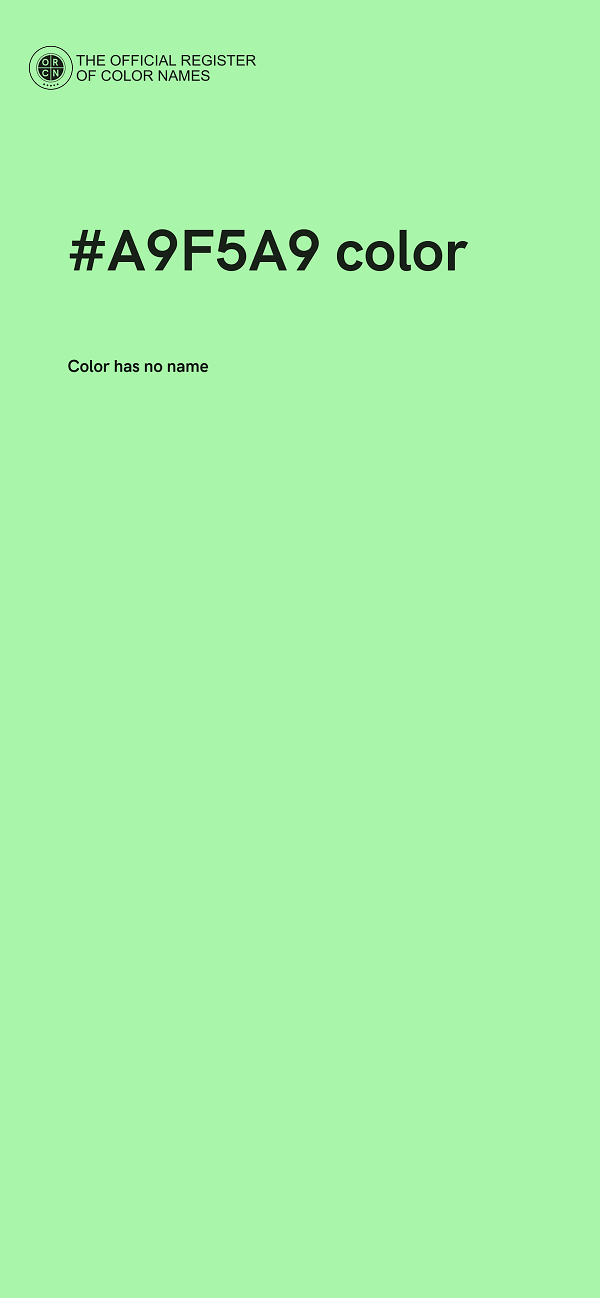 #A9F5A9 color image