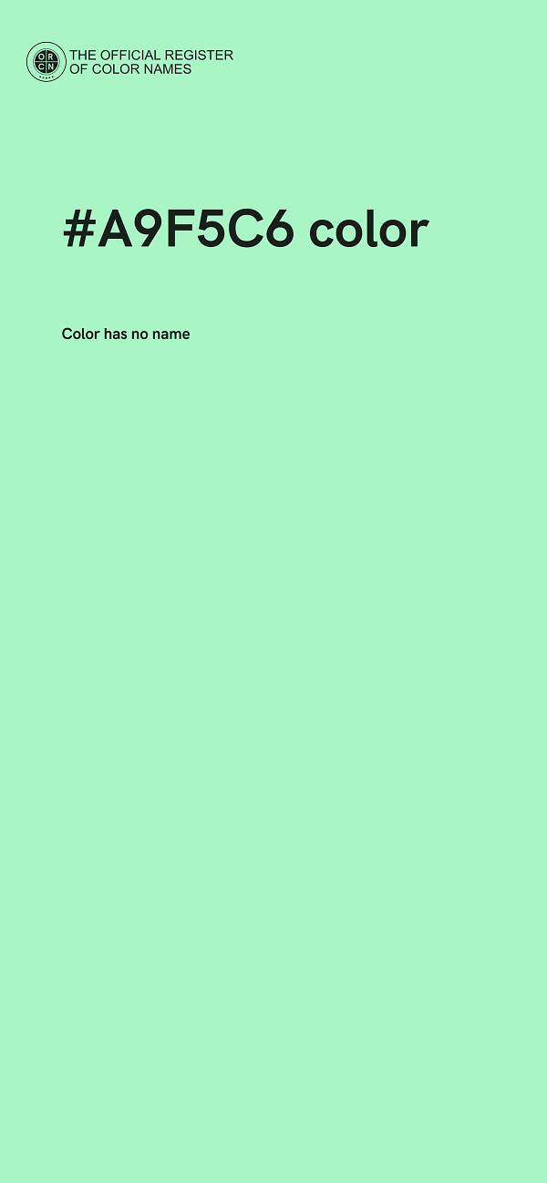 #A9F5C6 color image