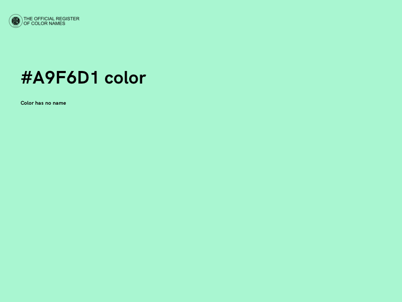 #A9F6D1 color image