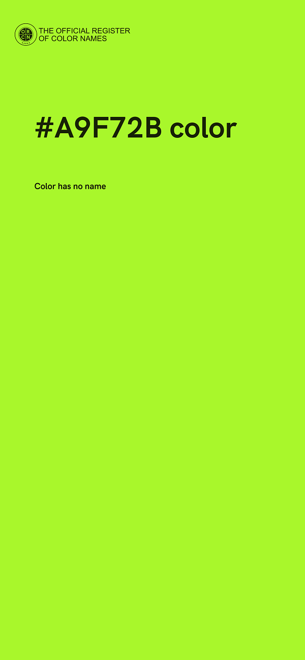 #A9F72B color image