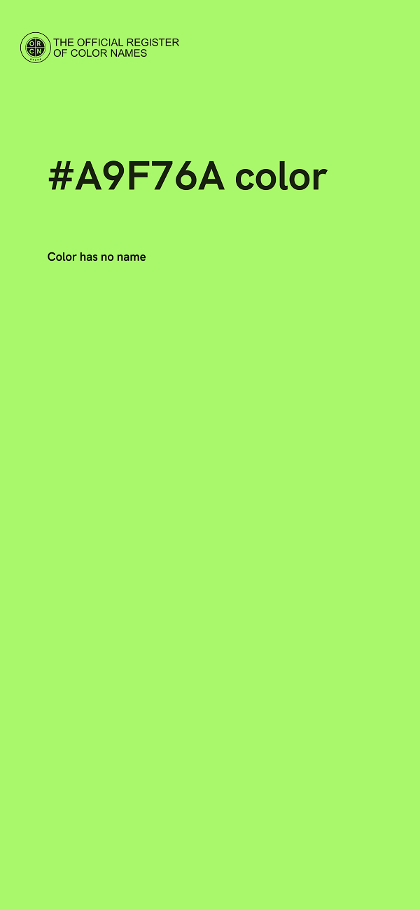 #A9F76A color image