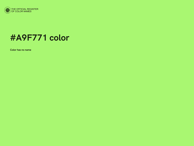 #A9F771 color image