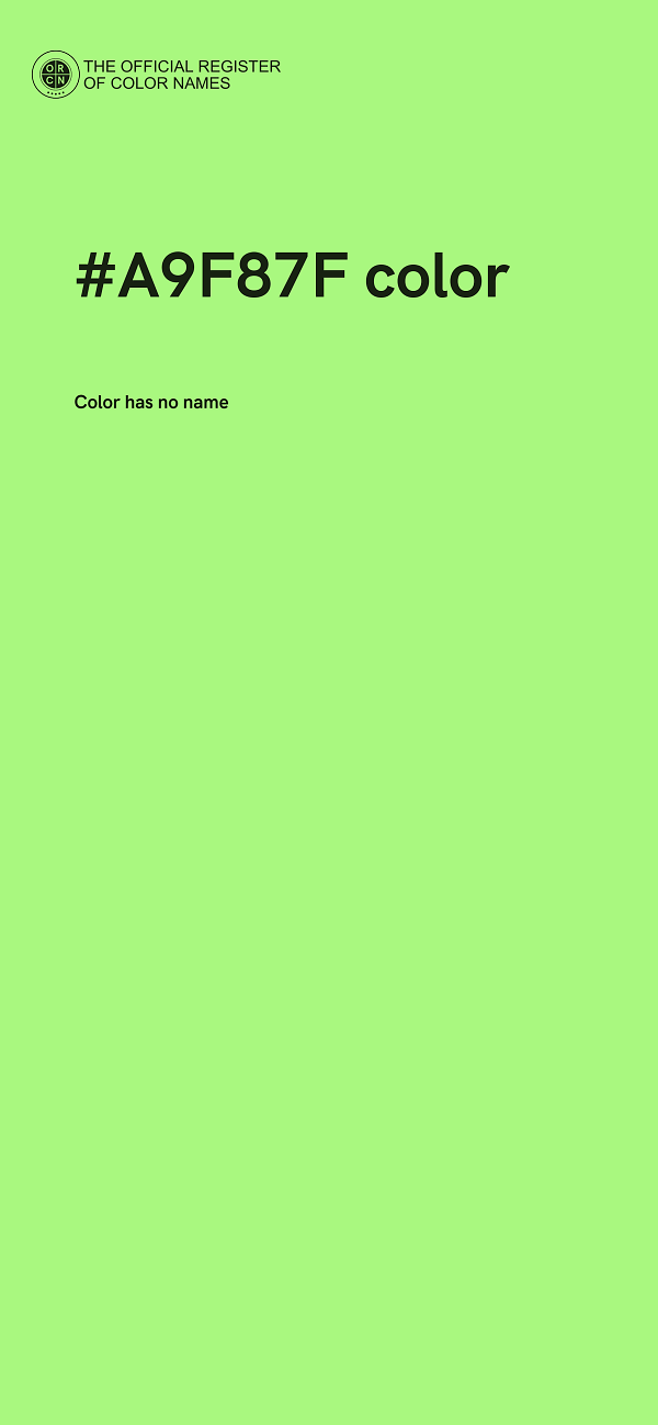 #A9F87F color image