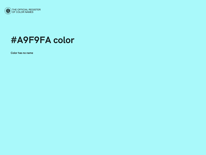 #A9F9FA color image