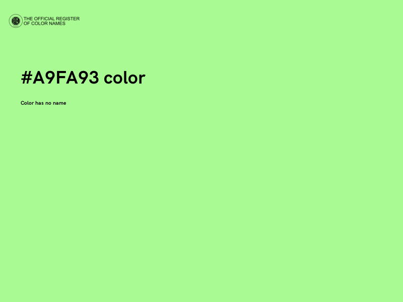 #A9FA93 color image