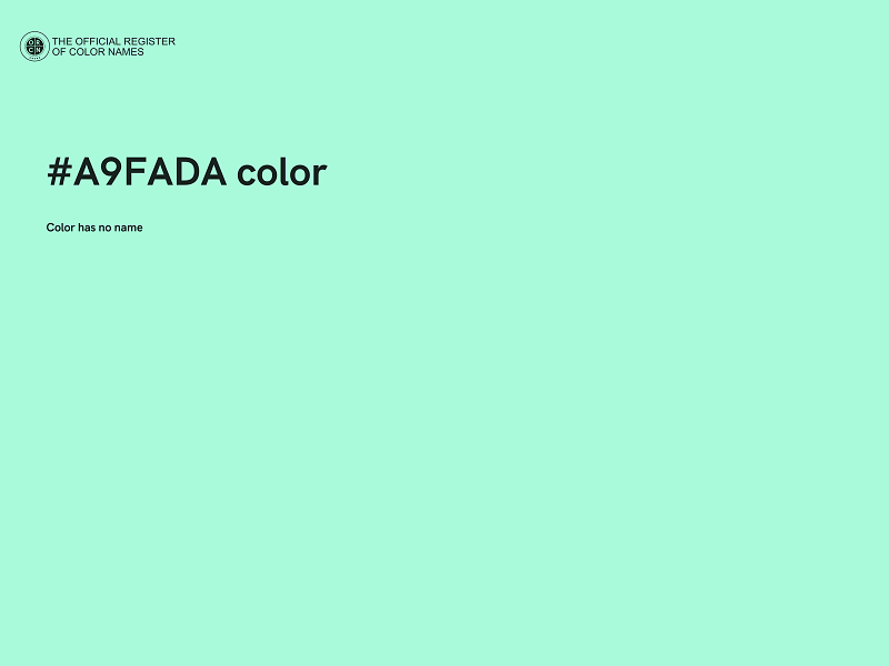 #A9FADA color image
